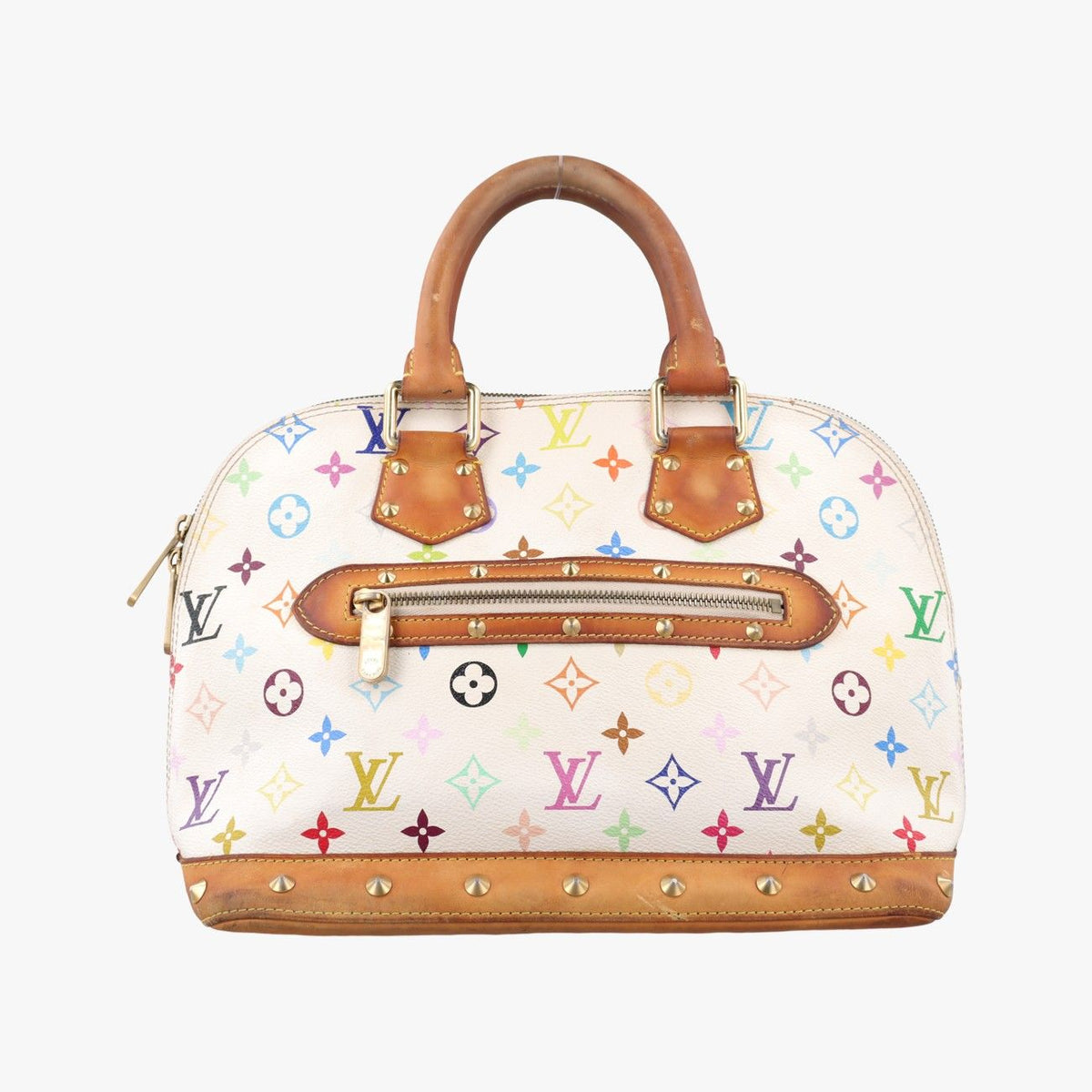 Louis Vuitton Alma PM Blanc Monogram Multicolor Handbag