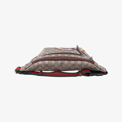Gucci GG Supreme Courier Ufo Patch Brown Handbag — view 8