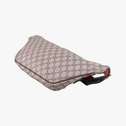 Gucci GG Supreme Courier Ufo Patch Brown Handbag — view 6