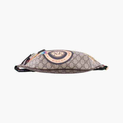 Gucci GG Supreme Courier Ufo Patch Brown Handbag — view 3