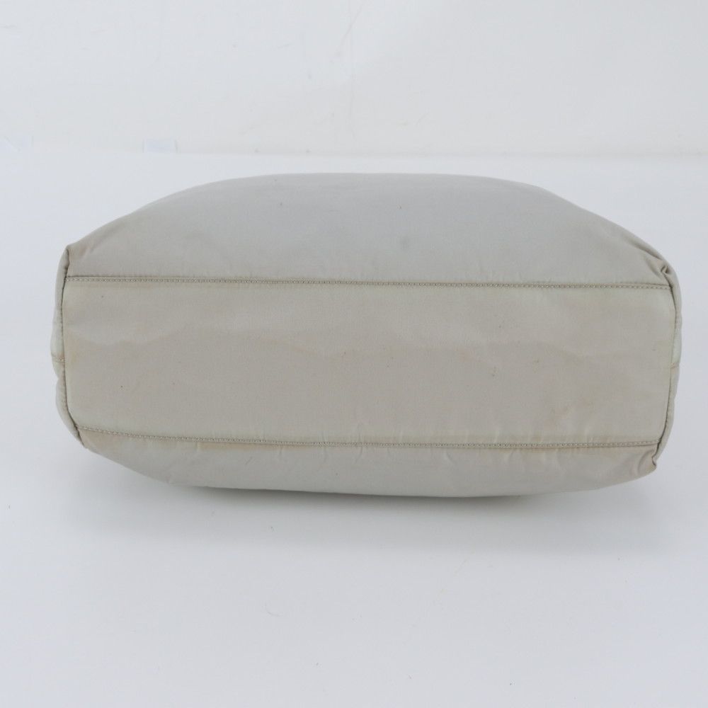 Prada Tessuto Nylon Triangle Logo Handle Handbag Tote — view 5