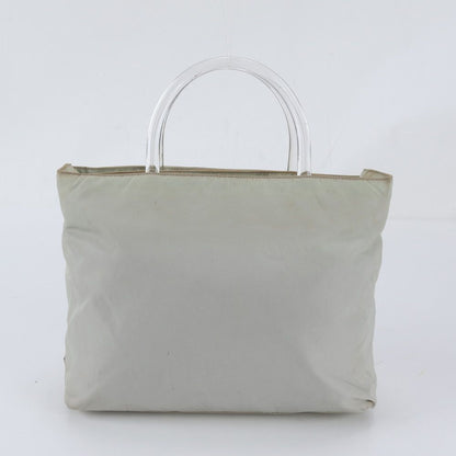 Prada Tessuto Nylon Triangle Logo Handle Handbag Tote