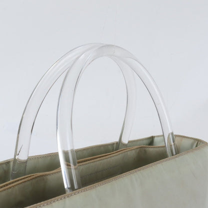 Prada Tessuto Nylon Triangle Logo Handle Handbag Tote — view 2