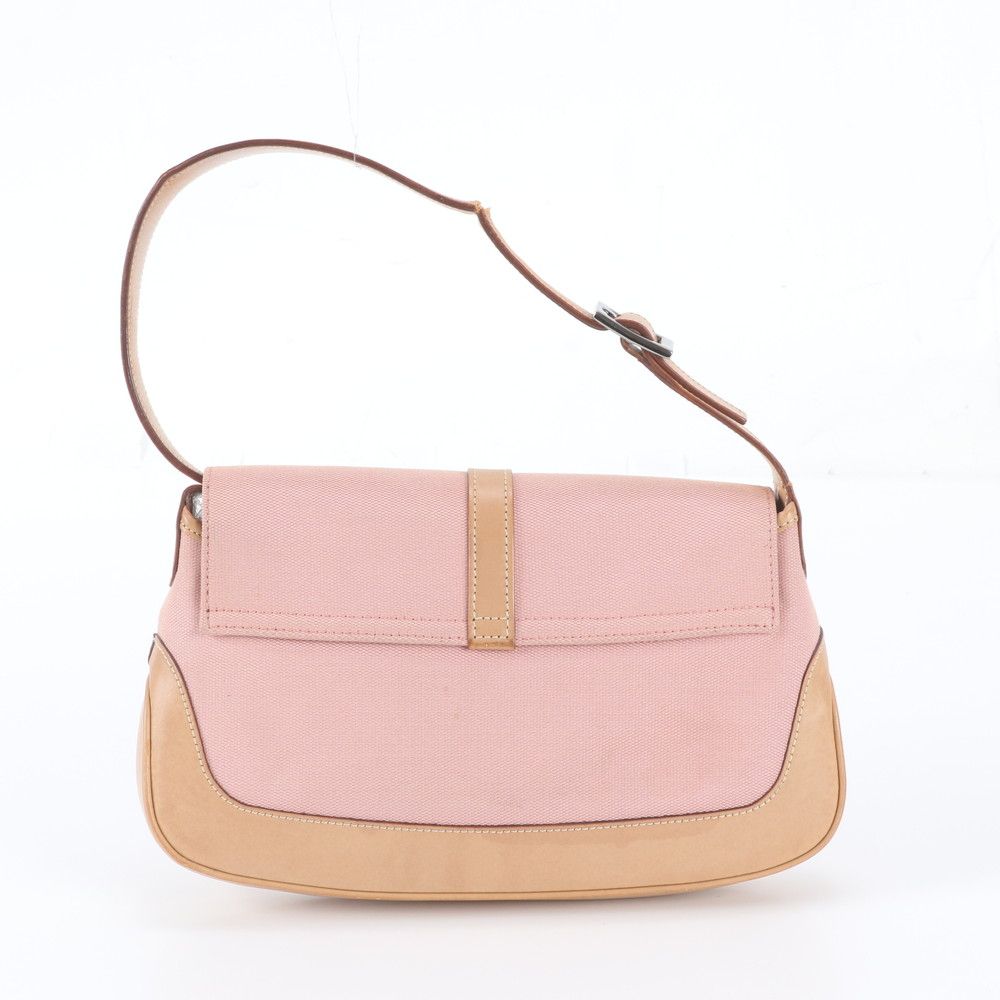Gucci Jackie Leather Canvas Shoulder Bag — view 3