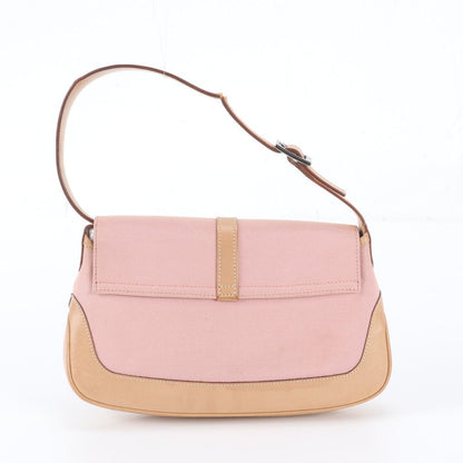 Gucci Jackie Leather Canvas Shoulder Bag — view 3
