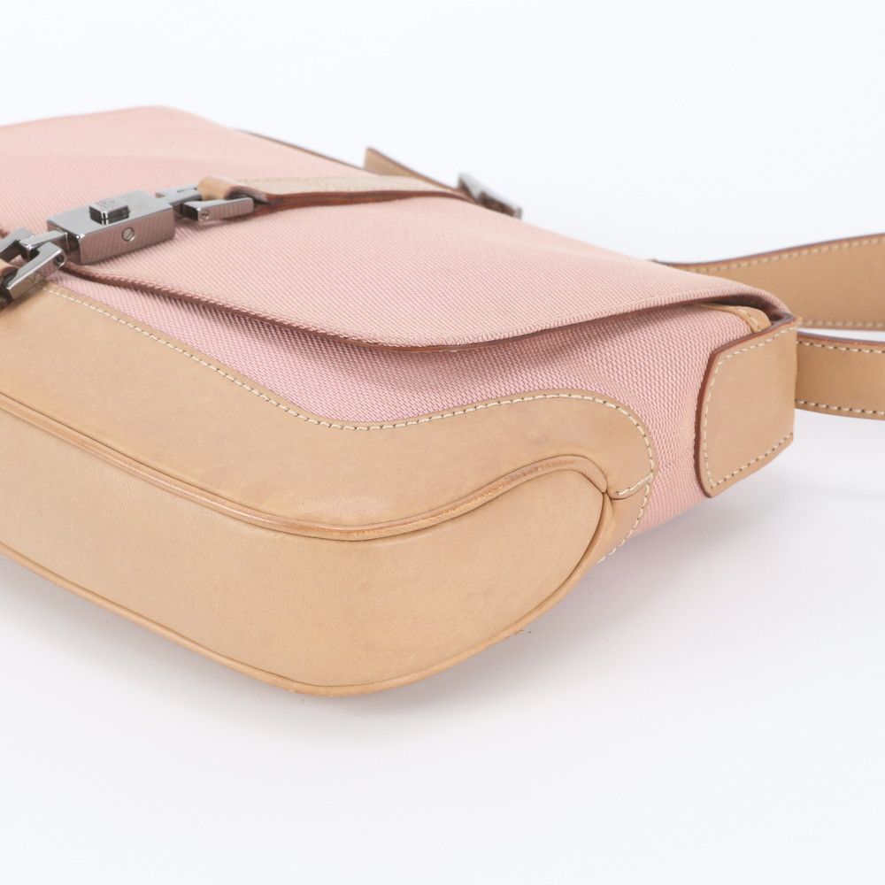 Gucci Jackie Leather Canvas Shoulder Bag — view 4