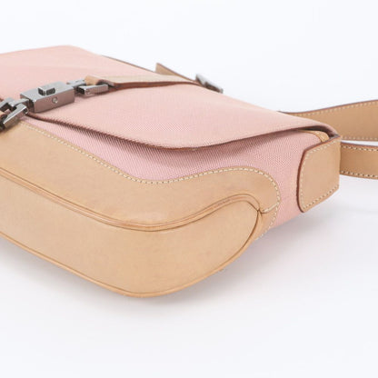 Gucci Jackie Leather Canvas Shoulder Bag — view 4