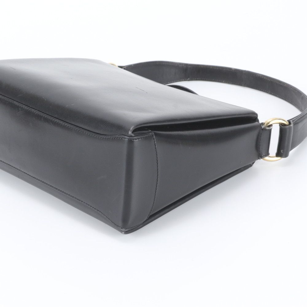Gucci Turnlock Leather Shoulder Bag Hand Black — view 4