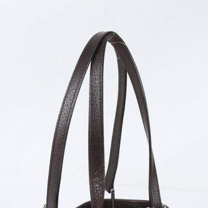 Gucci GG Canvas Leather Tote Bag Shoulder Hand Brown — view 2