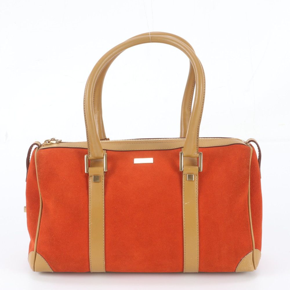 Gucci Mini Boston Leather Handbag Tote