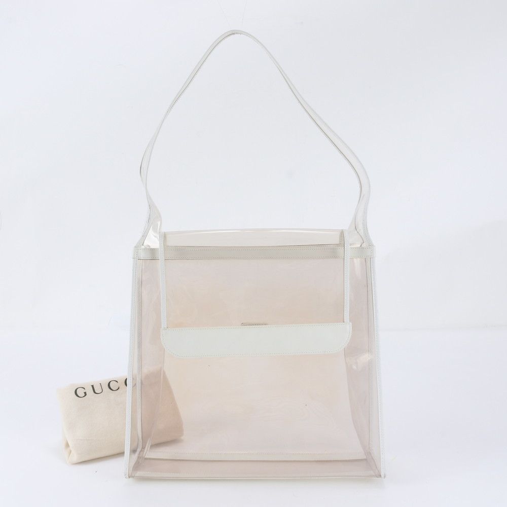 Gucci Clear Leather Shoulder Bag