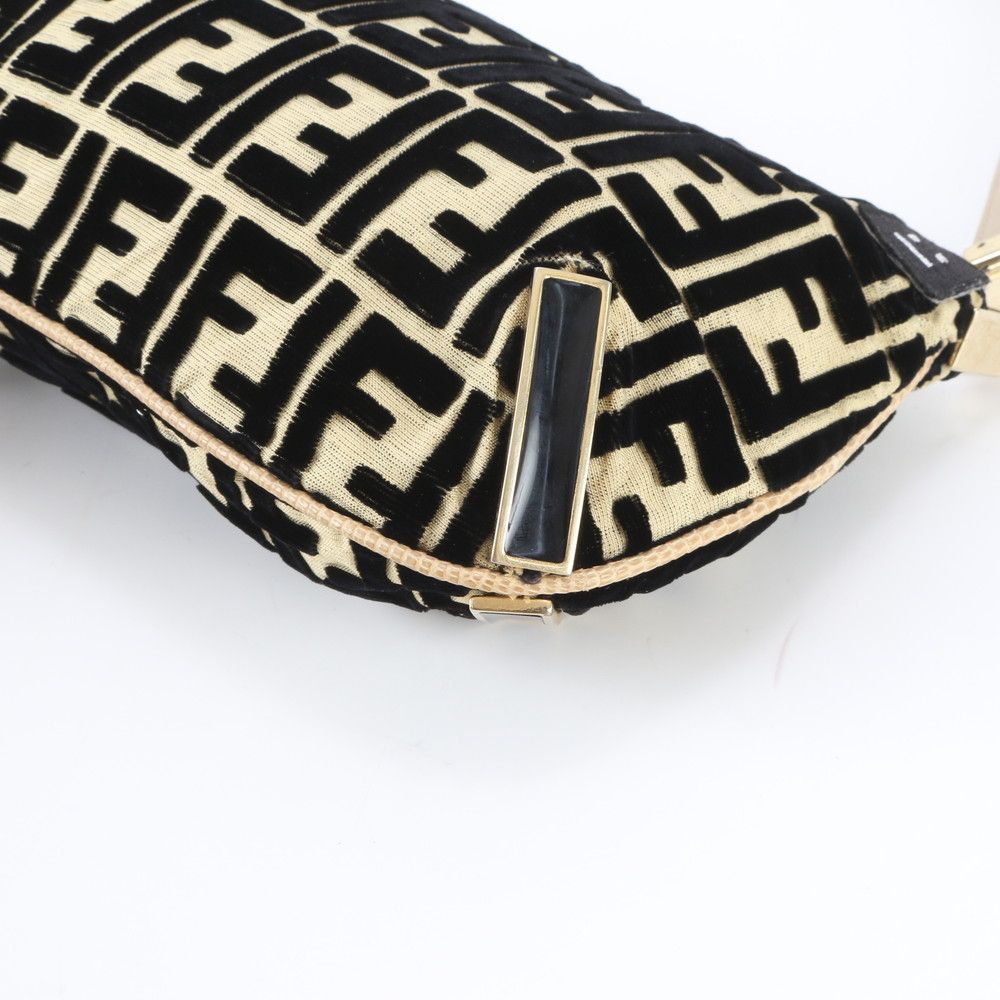 Fendi Zucca Patch FF Leather Canvas Bag Shoulder — view 5