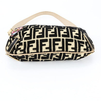 Fendi Zucca Patch FF Leather Canvas Bag Shoulder — view 6