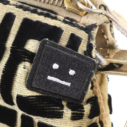 Fendi Zucca Patch FF Leather Canvas Bag Shoulder — view 8