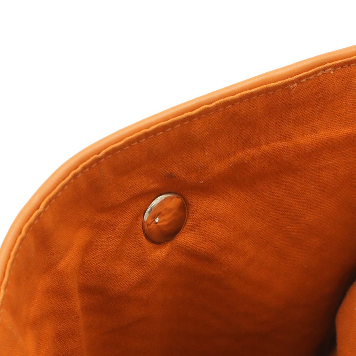 Hermes Amedaba PM Tote Bag Mini Wool Leather Orange Multicolor Silver — view 7