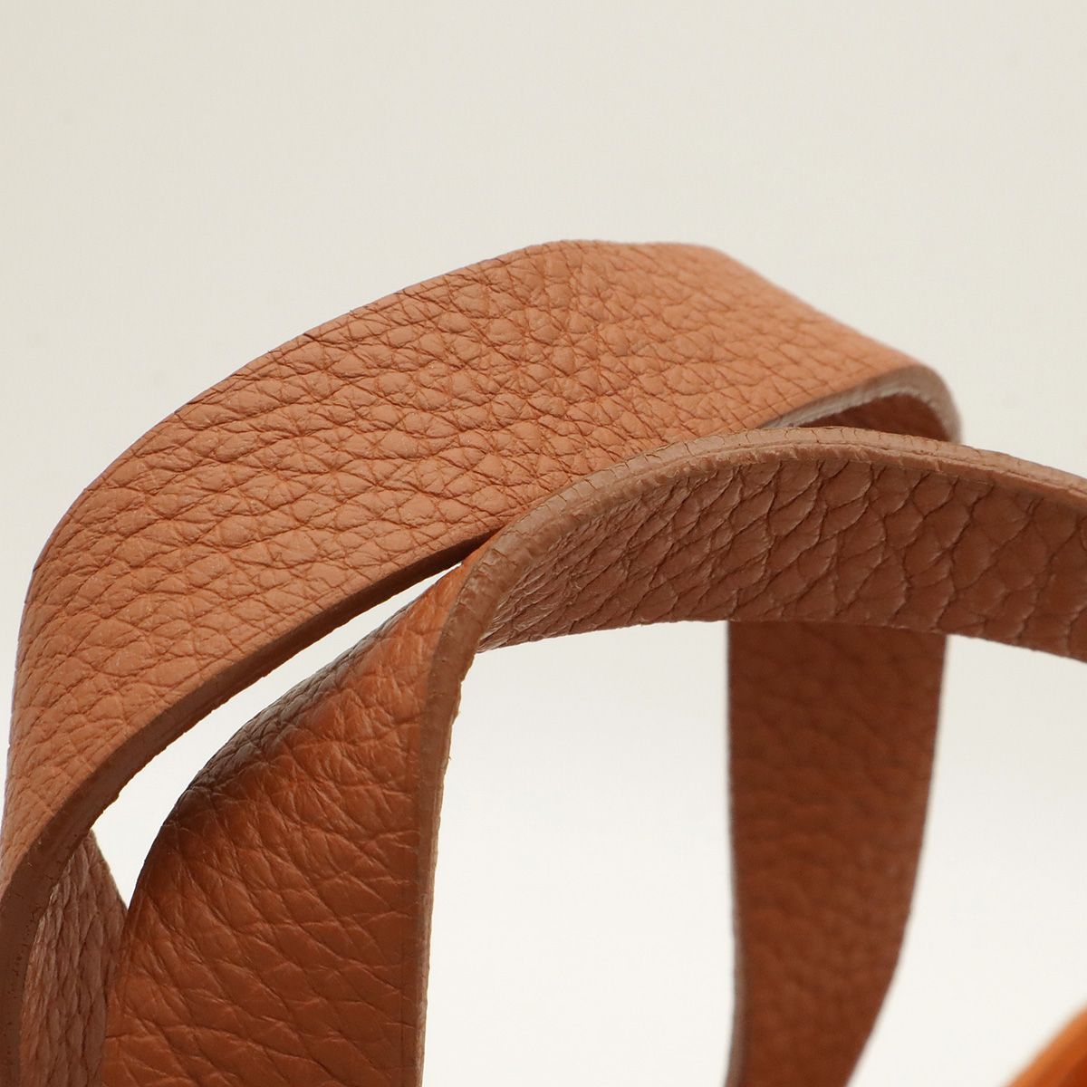 Hermes Amedaba PM Tote Bag Mini Wool Leather Orange Multicolor Silver — view 5