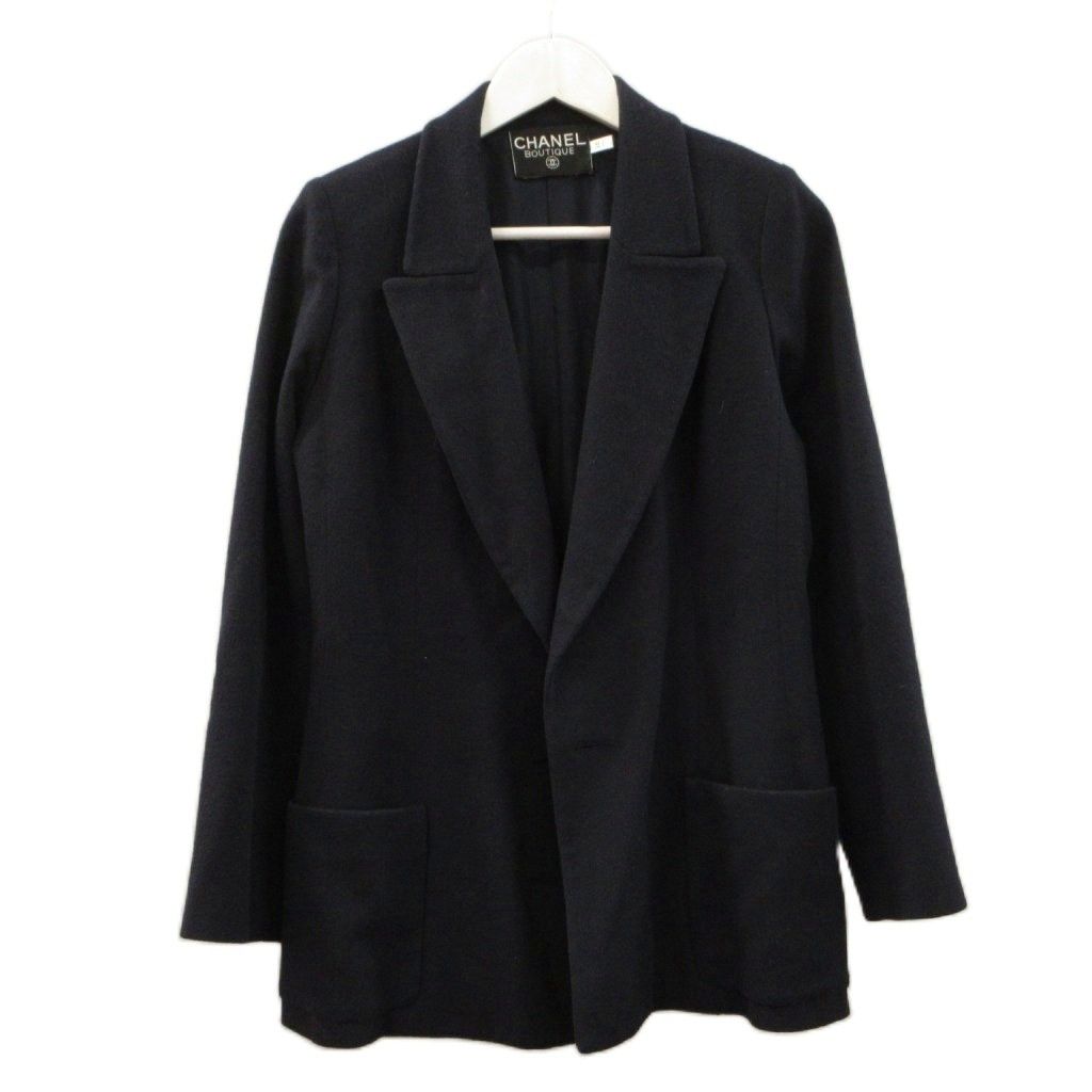 Chanel Tailored Jacket Navy Blue 36