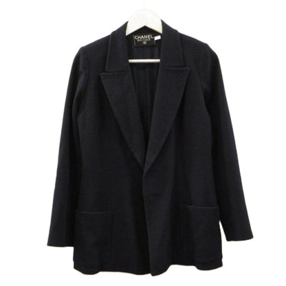 Chanel Tailored Jacket Navy Blue 36