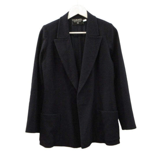 Chanel Tailored Jacket Navy Blue 36