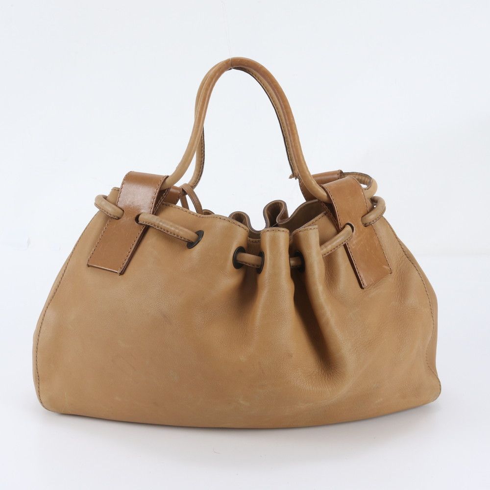 Gucci Leather Handbag Tote Brown — view 3
