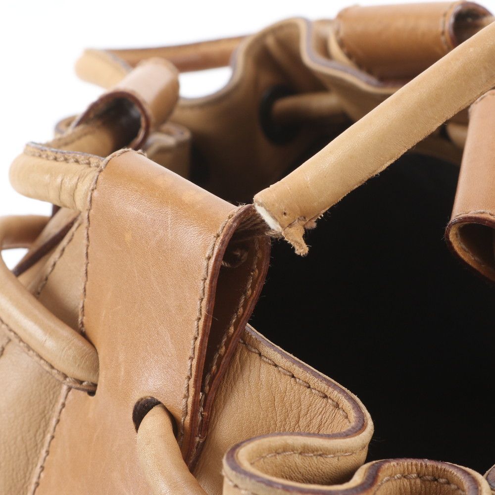 Gucci Leather Handbag Tote Brown — view 8