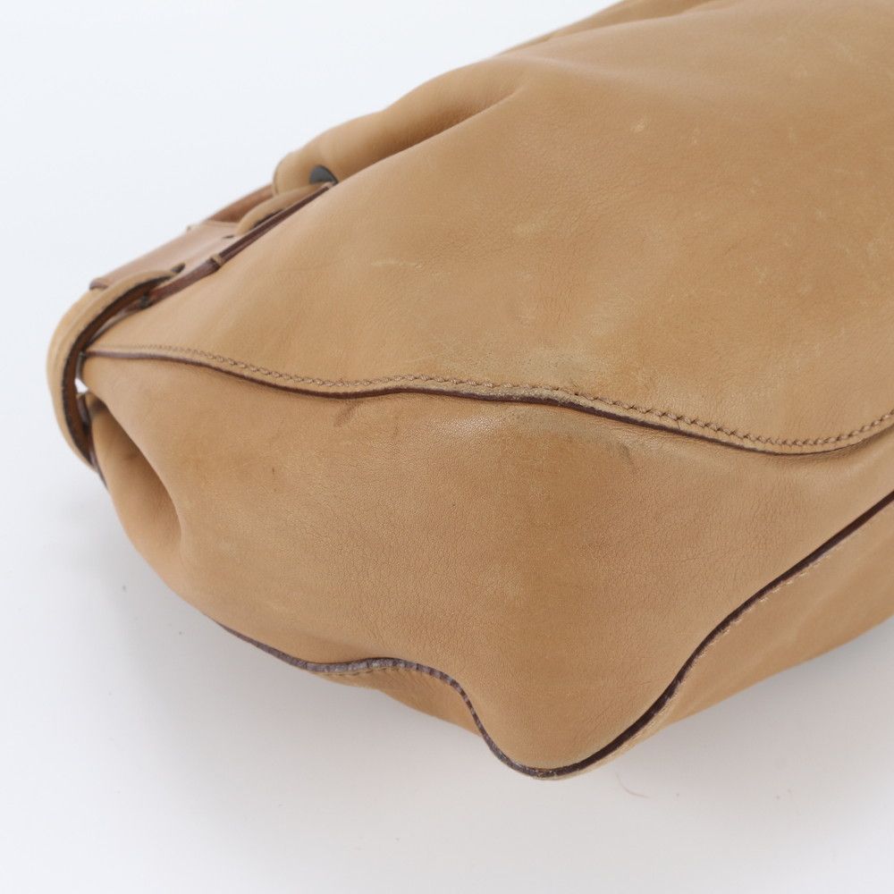 Gucci Leather Handbag Tote Brown — view 6
