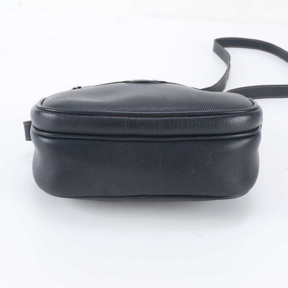 Gucci Vintage Leather Shoulder Bag Crossbody Navy — view 5
