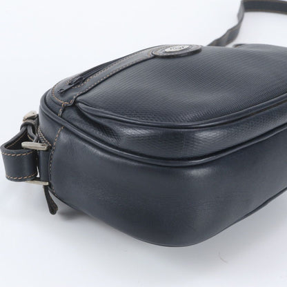 Gucci Vintage Leather Shoulder Bag Crossbody Navy — view 6