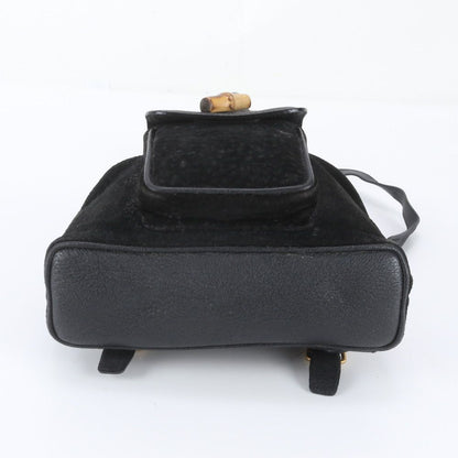 Gucci Bamboo Leather Backpack Black — view 5