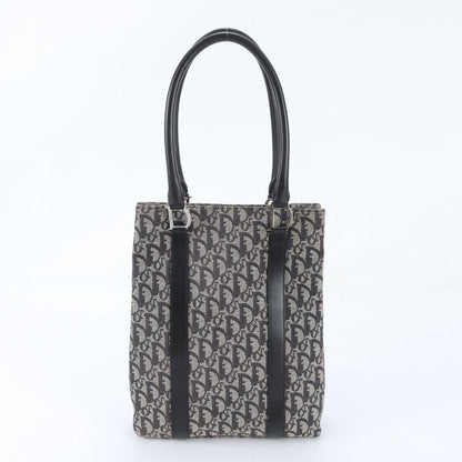 Dior Trotter Leather Canvas Tote Bag Shoulder