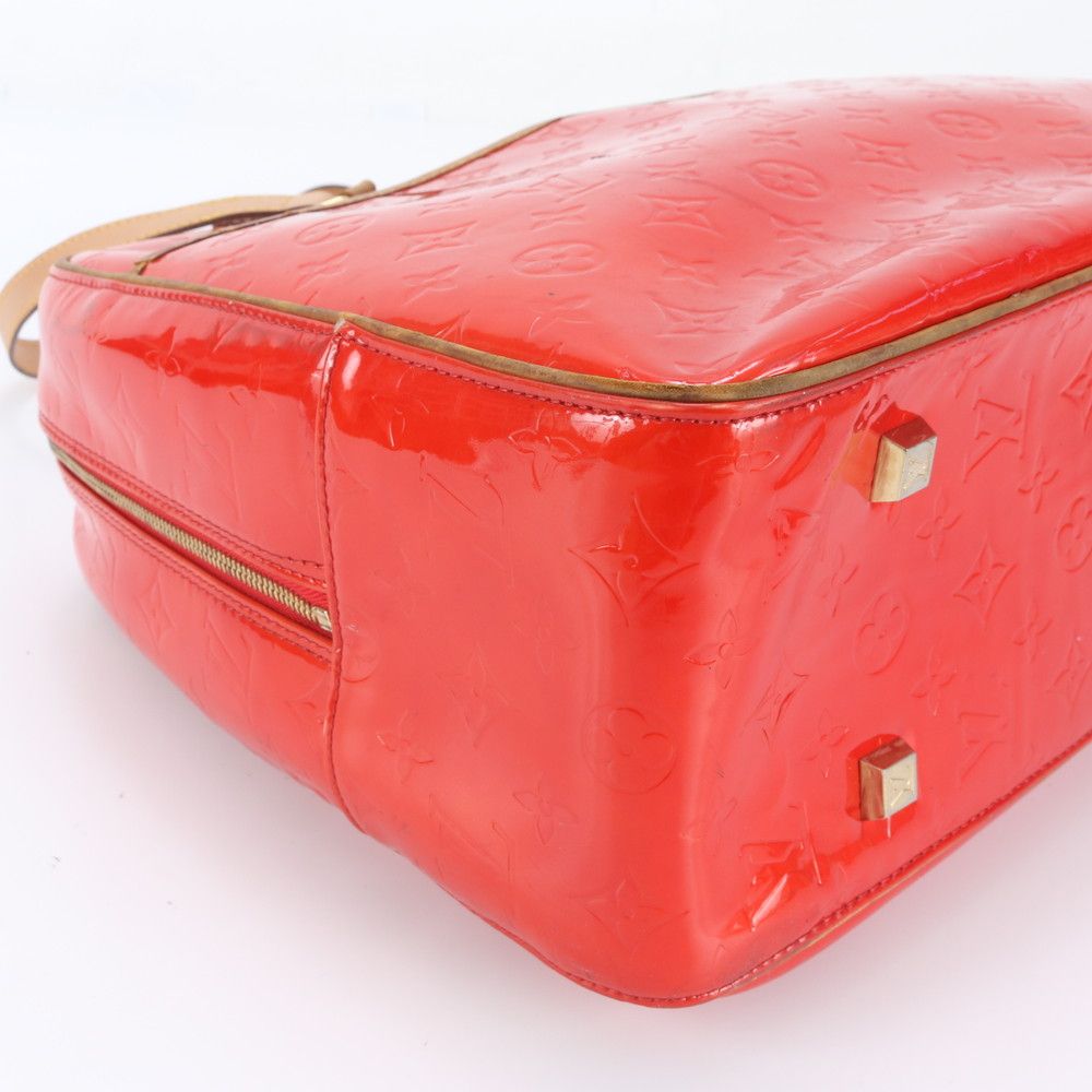 Louis Vuitton Monogram Vernis Sutton Rouge Leather Tote Bag — view 6