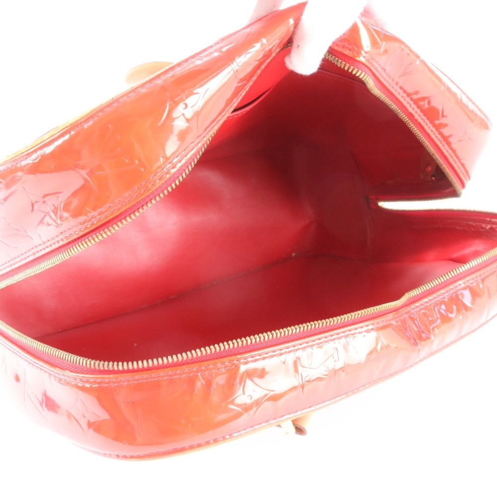 Louis Vuitton Monogram Vernis Sutton Rouge Leather Tote Bag — view 7