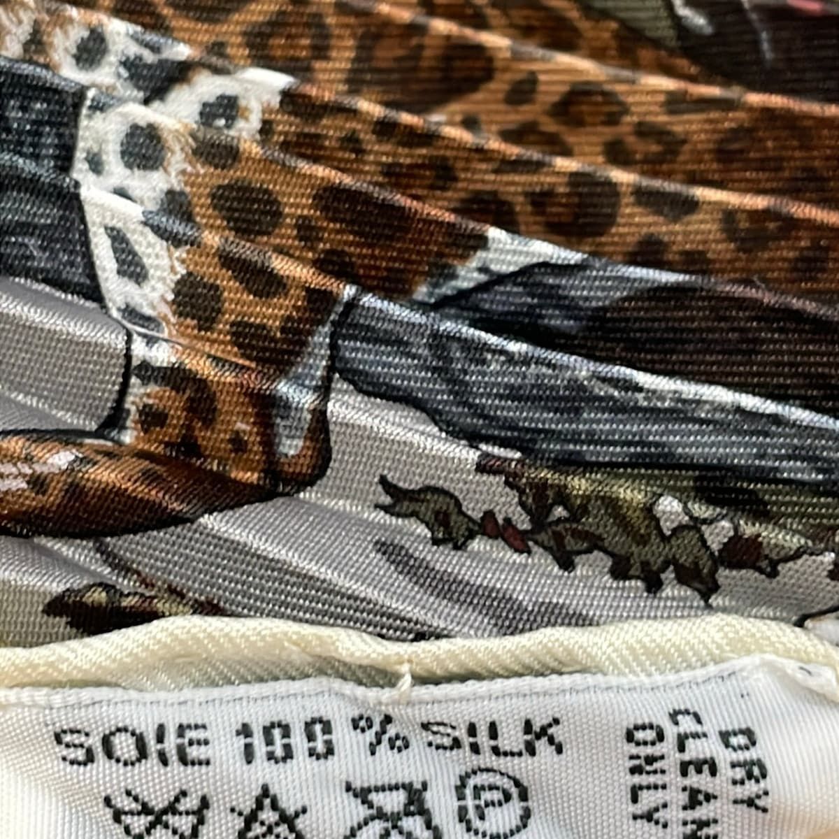 Hermes Scarf Carre Plisee Ivory Multi Tanzanie — view 3