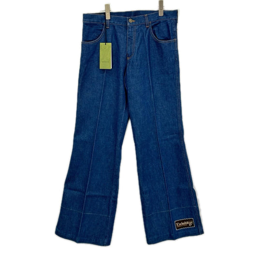 Gucci Indigo Eschatology Flare Denim Pants 34