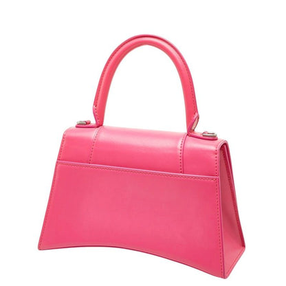 Balenciaga Hourglass Small 2-Way Shoulder Bag Top Handle Pink Leather — view 2