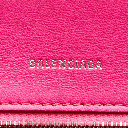 Balenciaga Hourglass Small 2-Way Shoulder Bag Top Handle Pink Leather — view 8