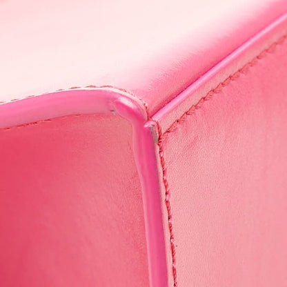 Balenciaga Hourglass Small 2-Way Shoulder Bag Top Handle Pink Leather — view 7