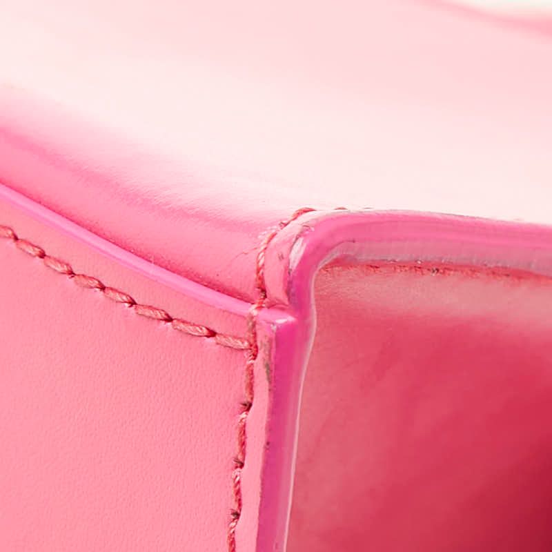 Balenciaga Hourglass Small 2-Way Shoulder Bag Top Handle Pink Leather — view 6
