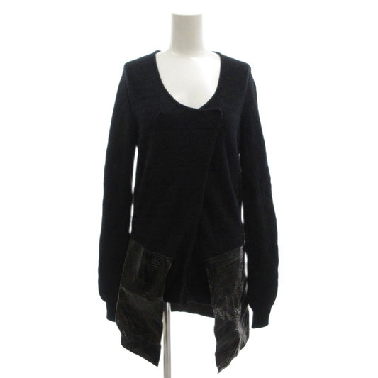 Fendi Cardigan Docking Asymmetric Long Length Alpaca Blend Camel MX