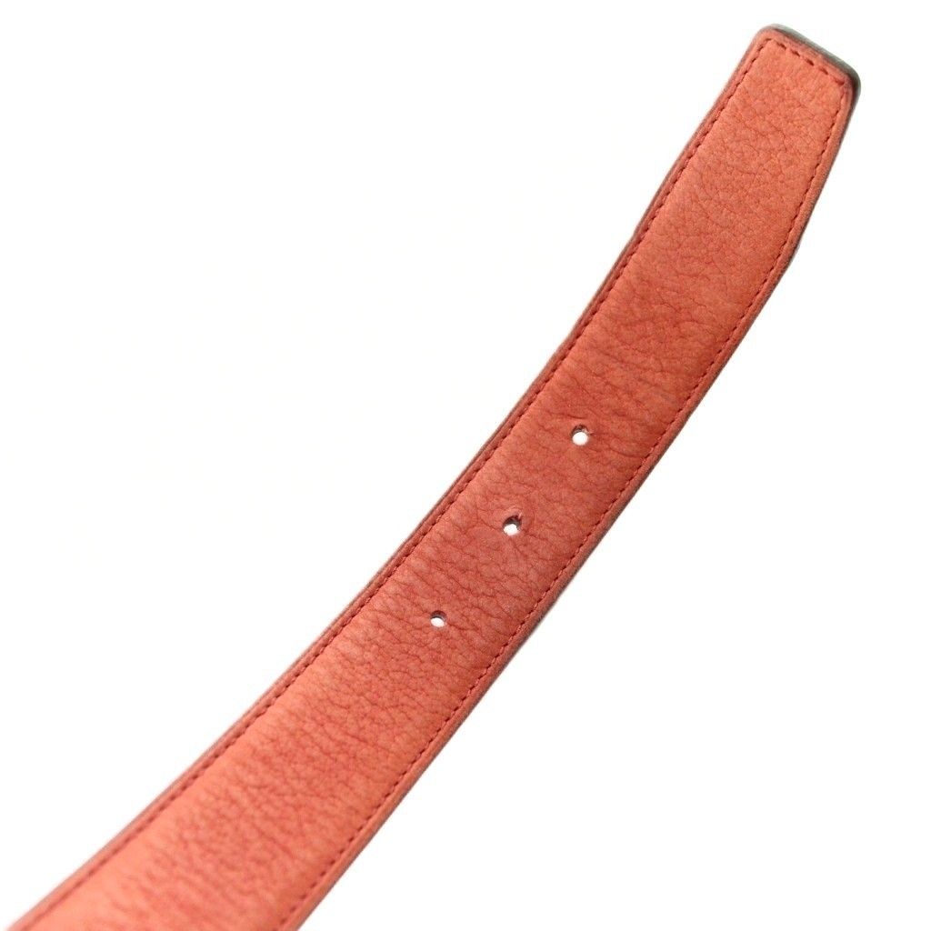 Hermes Constance Reversible H Belt Leather 80 Dark Brown Red — view 6