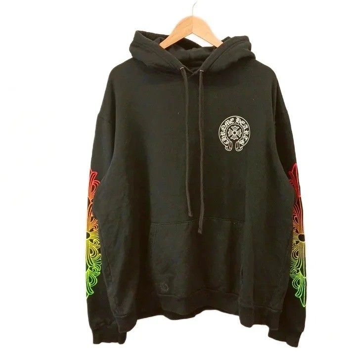 Chrome Hearts Back Grad Circle Logo Hoodie Pullover Print Brushed Lining XL