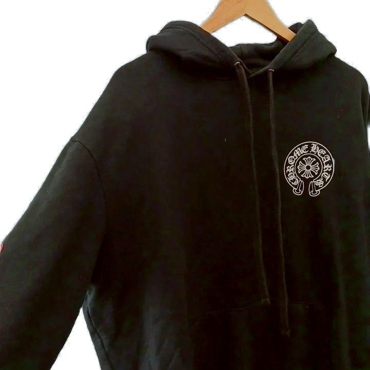 Chrome Hearts Back Grad Circle Logo Hoodie Pullover Print Brushed Lining XL — view 5