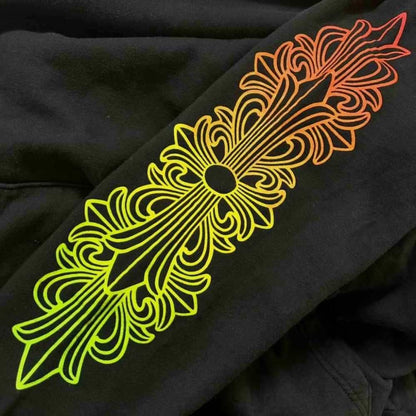 Chrome Hearts Back Grad Circle Logo Hoodie Pullover Print Brushed Lining XL — view 8