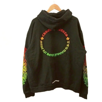 Chrome Hearts Back Grad Circle Logo Hoodie Pullover Print Brushed Lining XL — view 2