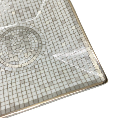 Hermes White Light Gray Tray Case Mosaique Au 24 Mosaic Vanquatre — view 5