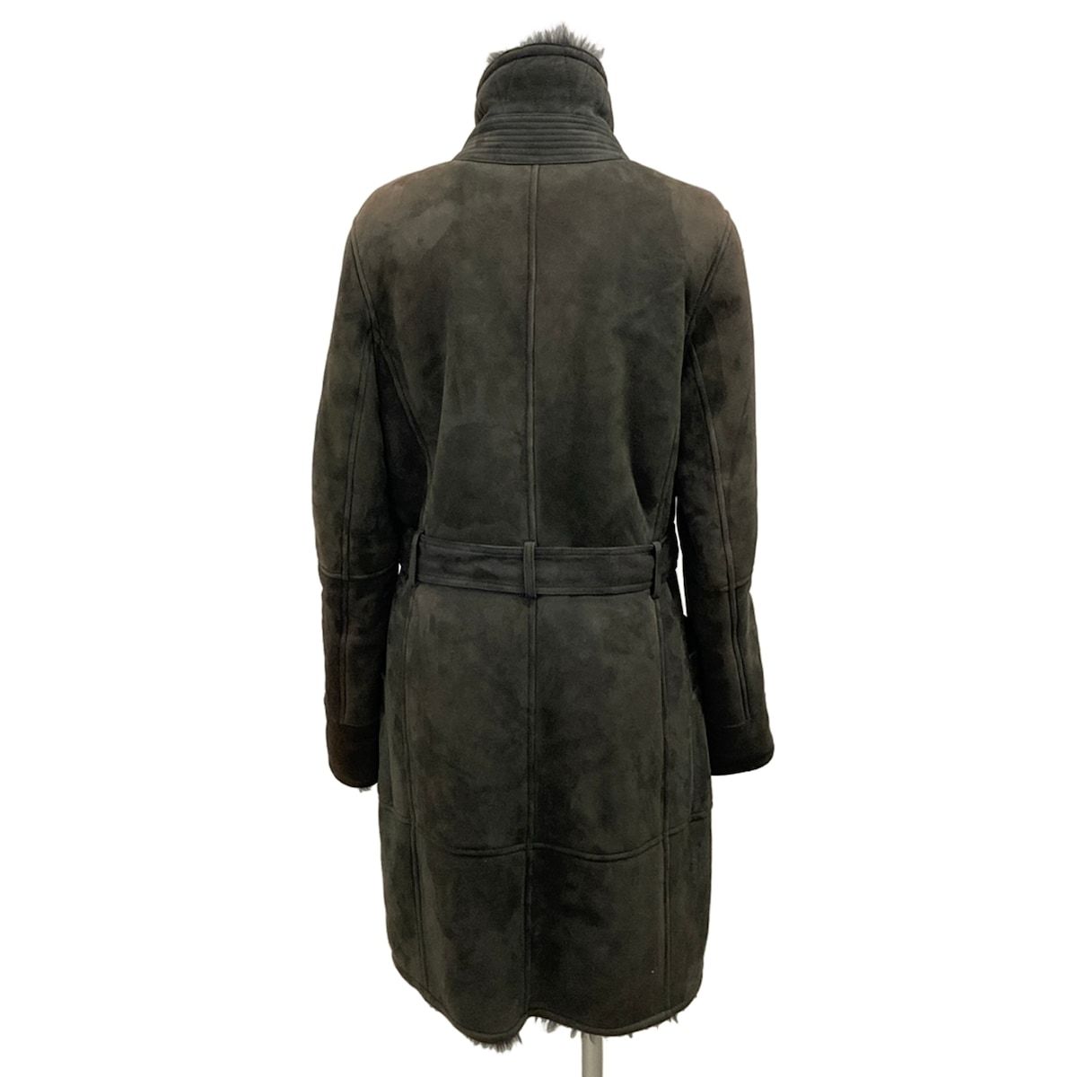 Loewe Coat Dark Gray Fur — view 2