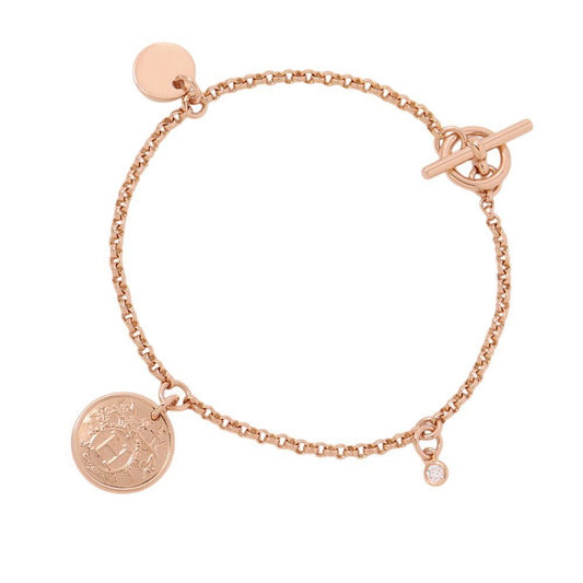 Hermes Bracelet Ex-Libris PM Diamond Total 18K Pink Gold