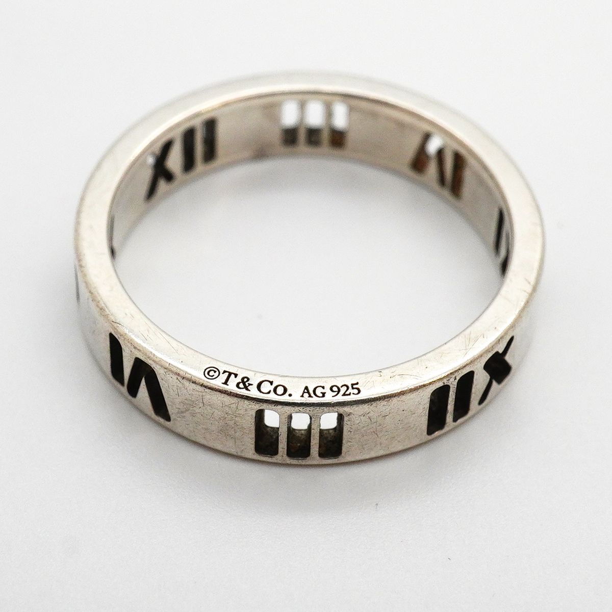 Tiffany & Co Ring Atlas Pierced 925 Sterling Silver — view 4