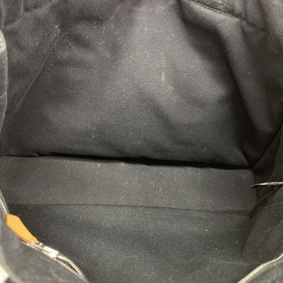 Hermes Tote Bag Fourre Tout MM Canvas Black Silver — view 4