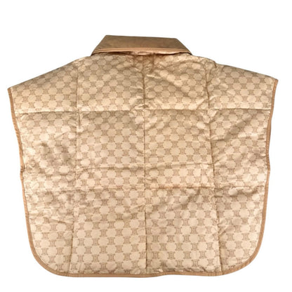Celine Cotton 100% Macadam Three Par Quilted Down Vest Brown — view 3